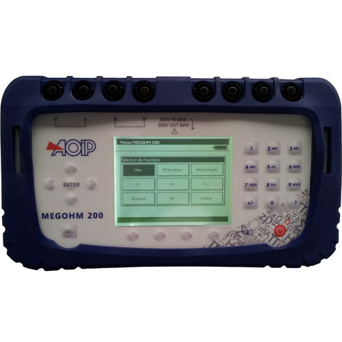 Megaohmmetro digitale - MEGOHM 200 - AOIP - da banco / rinforzato / a bassa tensione
