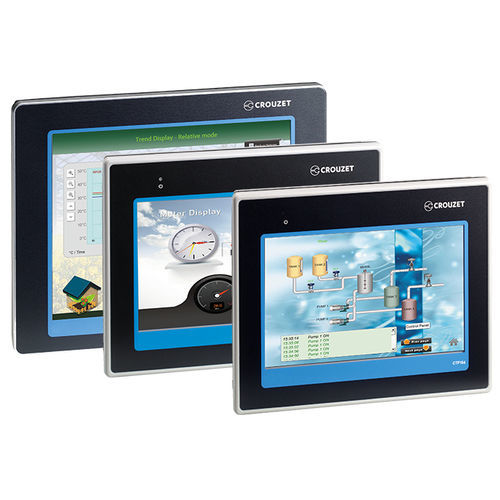 HMI con touch screen resistivo - CT series - Crouzet - ad incastro / RISC / TFT LCD