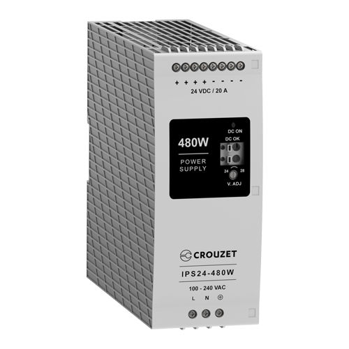 Alimentatore elettrico su guida DIN - 89452 series - Crouzet - DC/DC / monofase / CE