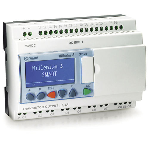 PLC su guida DIN - XD series - Crouzet - con schede I/O espandibili / ingressi analogici / uscite digitali