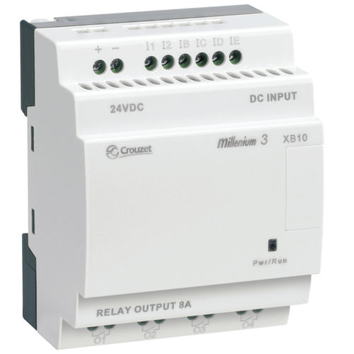 PLC su guida DIN - XB10 series - Crouzet - ingressi analogici / con schede I/O espandibili