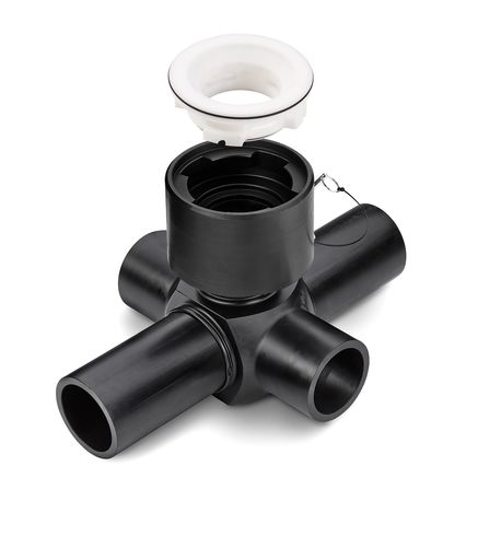 Raccordo idraulico - X‑cross - Reinert-Ritz GmbH  - con flangia / a croce / ISO