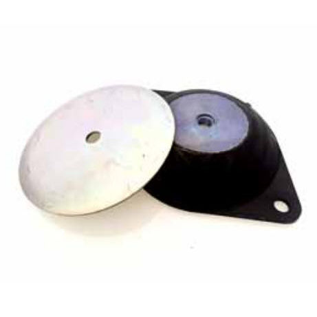 Supporto antivibrazione arrotondato - BCA series - CEF POLYMERES - in metallo / in elastomero / per macchine