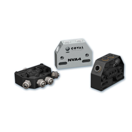 Manifold multicanale - NV series - COVAL - in alluminio / per vuoto / pneumatico