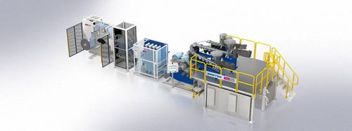 Linea di estrusione 7 strati - TubeFlex - Breyer GmbH Maschinenfabrik - film cast / per HDPE / per LDPE