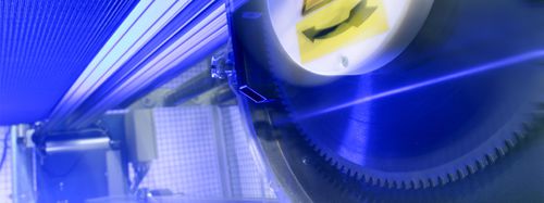 Sega per linea di estrusione - Breyer GmbH Maschinenfabrik - circolare / per plastica / per pannelli