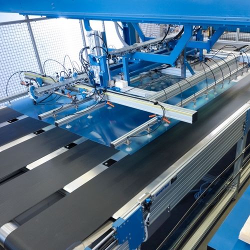 Impilatrice di lastre - Breyer GmbH Maschinenfabrik - per linea di estrusione / modulare