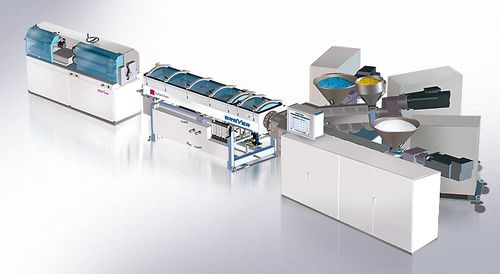 Linea di estrusione per tubi flessibili per imballaggio di cosmetici - eco·line  - Breyer GmbH Maschinenfabrik - 7 strati / per tubi / per PP
