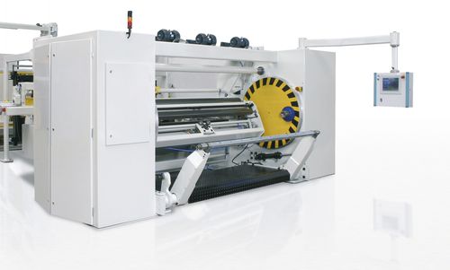 Avvolgitrice di film - Breyer GmbH Maschinenfabrik - automatica / per linea di estrusione / semiautomatica