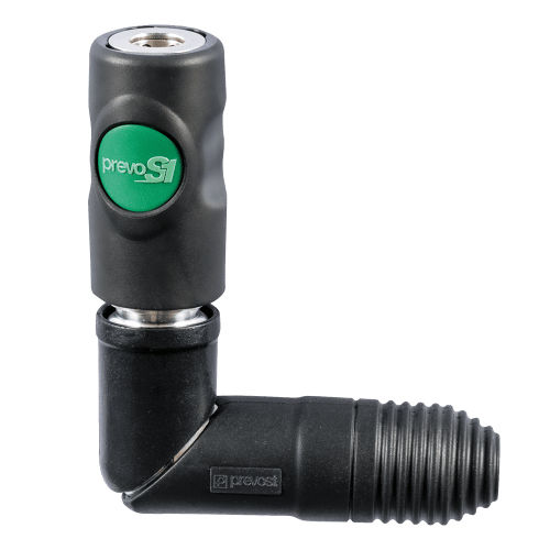 Raccordo pneumatico - ESI 071102SW - Prevost - filettato / push-to-lock / gomito a 90°