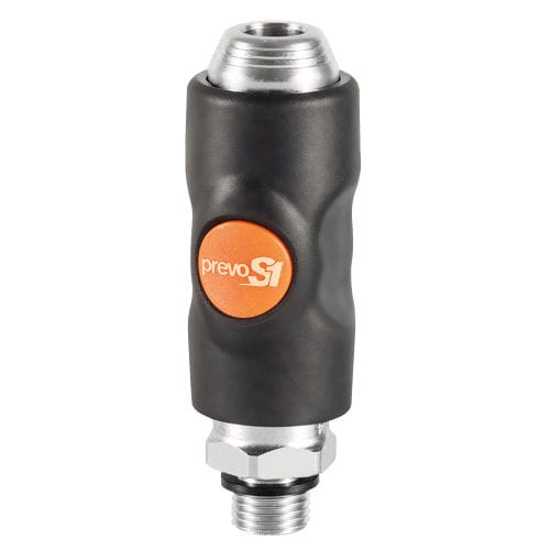 Raccordo pneumatico - BSI 06115 series - Prevost - filettato / push-to-lock / in composito