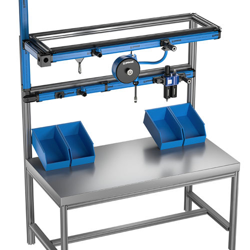 Sistema di tubi rigidi per aria compressa - PPS SQ - Prevost - in alluminio / modulare