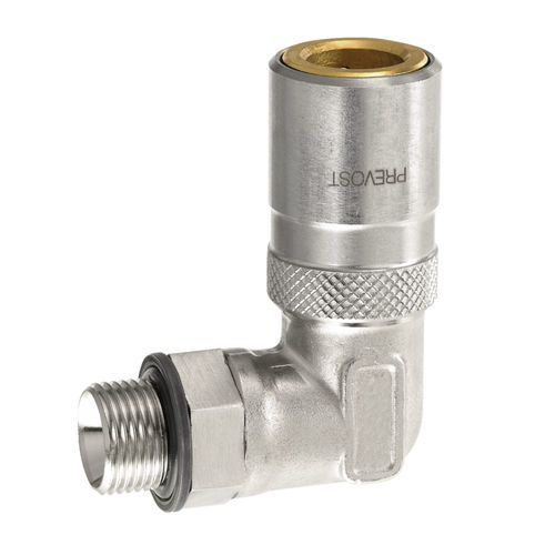Raccordo idraulico - PREOL 06115xRE series - Prevost - ad avvitamento / gomito a 90° / in ottone