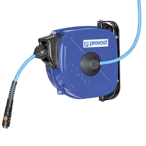 Avvolgitore per tubo - DRF Series - Prevost - a richiamo automatico / per aria compressa / con montaggio a parete