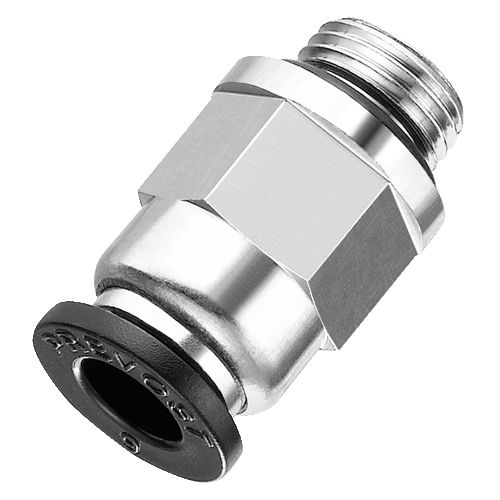 Raccordo pneumatico - RPD MG series - Prevost - push-in / polimerico / in ottone nichelato