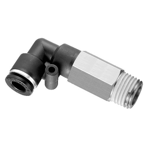 Raccordo pneumatico - RPC LR series - Prevost - filettato / push-in / gomito a 90°
