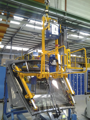 Bilanciatore di carico ad uso industriale - SAPELEM - per lastra di vetro / regolabile / elettrico