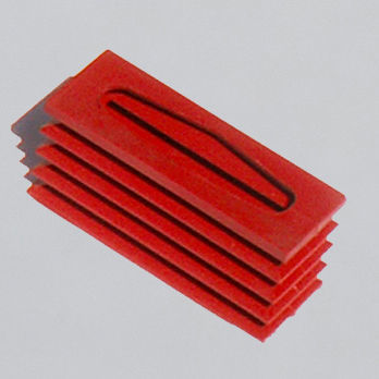 Ventosa a soffietto -  20004783C1 - SAPELEM - rettangolare / in gomma resistente all'abrasione / 40 shore A