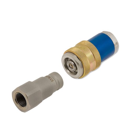 Raccordo idraulico - SBA - Stäubli Fluid Connectors - rapido / in acciaio al carbonio