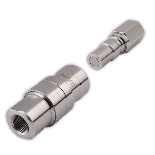 Raccordo pneumatico - MCB - Stäubli Fluid Connectors - rapido / in acciaio inossidabile / resistente ai prodotti chimici