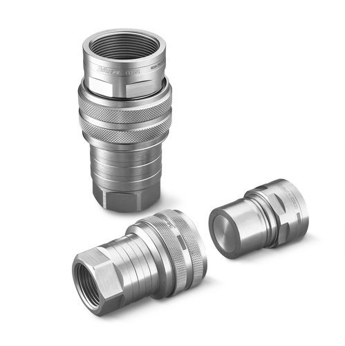 Raccordo senza sgocciolamento - CGB - Stäubli Fluid Connectors - per liquidi refrigeranti / rapido / in ottone nichelato