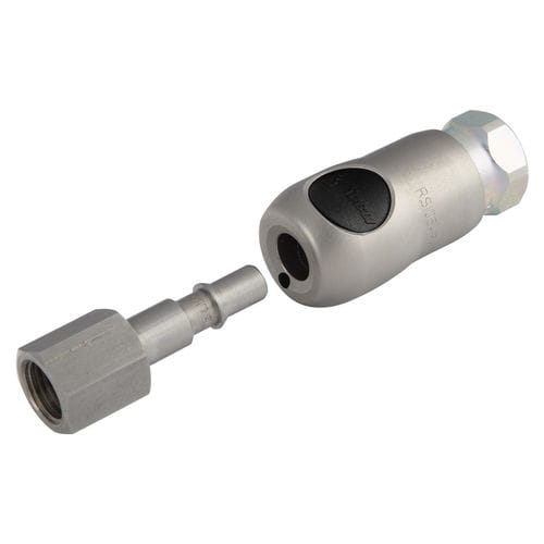 Raccordo per aria compressa - RSI - Stäubli Fluid Connectors - rapido / in acciaio inossidabile / di sicurezza