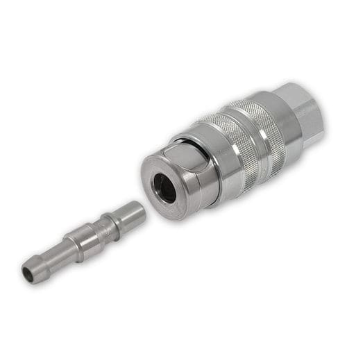 Raccordo pneumatico - ADS - Stäubli Fluid Connectors - rapido / in acciaio inossidabile / di sicurezza