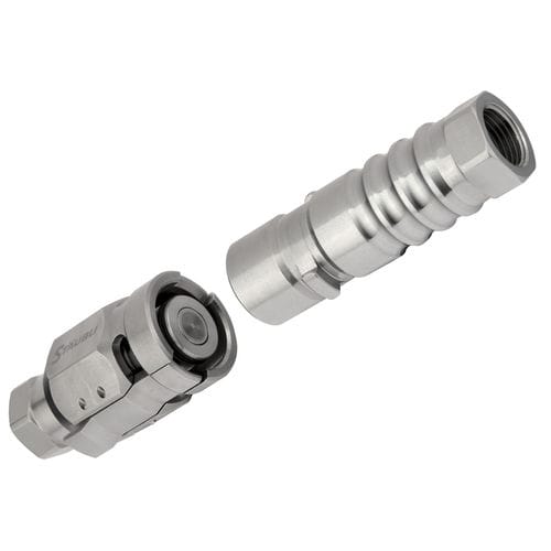 Raccordo per alta temperatura - HTI - Stäubli Fluid Connectors - per liquidi refrigeranti / rapido / in acciaio inossidabile