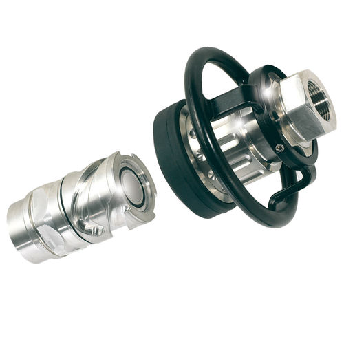 Raccordo pneumatico - HCB 28 - 37 - 50 - Stäubli Fluid Connectors - rapido / in acciaio inossidabile / grande portata