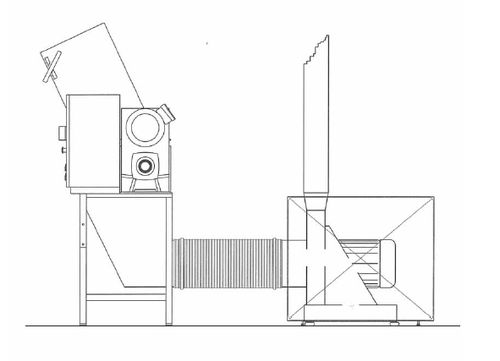 Mulino per materie plastiche - C.K. Teknik A S - per rifiuti / a coltelli / orizzontale