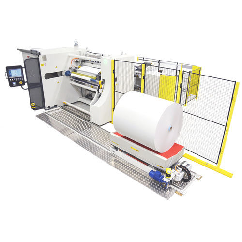 Taglierina ribobinatrice monoalbero - S1 MS - Comexi Group Industries - di automatizzazione