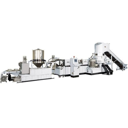 Linea di estrusione con raffreddamento ad acqua - CK-SC120 - Cheng Yieu Development Machinery Co., Ltd. - ad alto rendimento / di riciclaggio di materie plastiche / per PP
