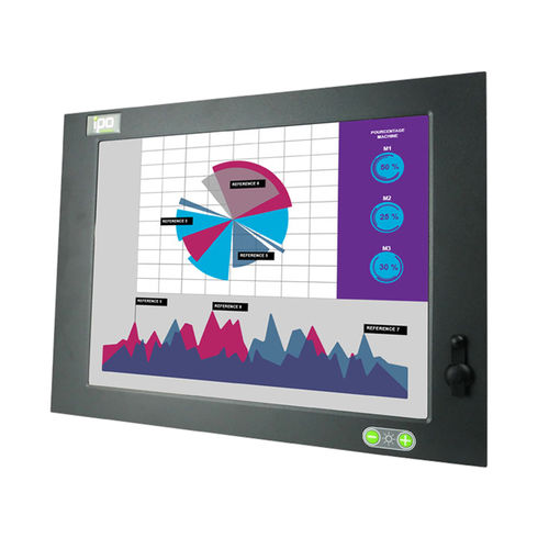 Panel PC di LCD - THETIS-19FCI - IPO Technologie - con touch screen / 19" / 1280 x 1024