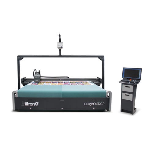 Plotter da taglio automatico - KOMBO SDC+ - Elitron IPM S.r.l. - per tessuti / per materie plastiche / per cartone