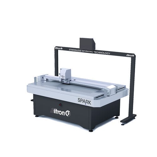 Macchina da taglio a lama rotativa - SPARK F - Elitron IPM S.r.l. - per spugna / per tessuti / per cuoio