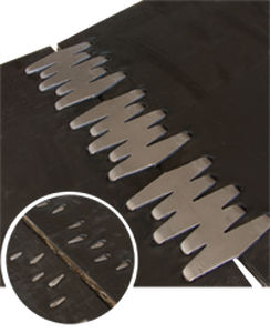Giunzione di nastri trasportatori in metallo - Multipoints - MLT MINET LACING TECHNOLOGY SA
