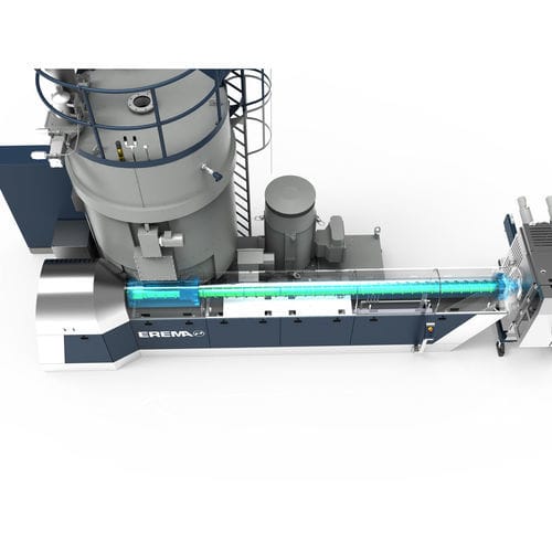 Linea di estrusione di lastre - EcoGentle® - EREMA Engineering Recycling Maschinen und Anlagen - per termoplastici / per fiocchi di bottiglie in PET