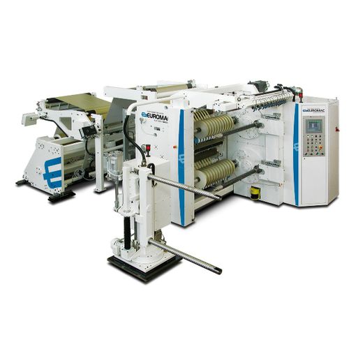 Taglierina ribobinatrice automatica - TB-3T2 - EUROMAC - a doppio tamburo / ad uso polivalente
