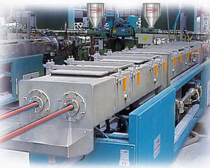 Linea di estrusione doppia vite - Extrudex Kunststoffmaschinen GmbH - monostrato / per tubi / per termoplastici