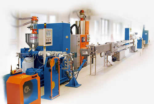 Linea di estrusione per rivestimento - Extrudex Kunststoffmaschinen GmbH - per termoplastici / per rivestimento cavi