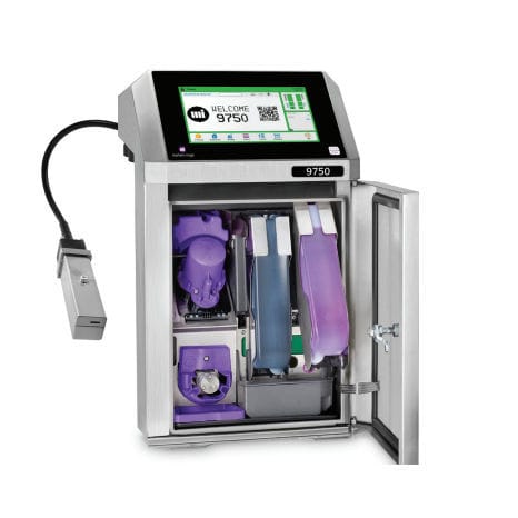 Stampante a getto di inchiostro continuo - 9750 - MARKEM-IMAJE - da terra / monocromatica / con touch screen