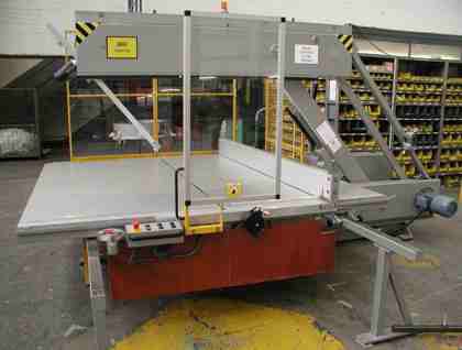 Macchina da taglio a lama continua - V 24 - Fecken-Kirfel GmbH & Co. KG, Maschinenfabrik - per PVC / CNC / verticale
