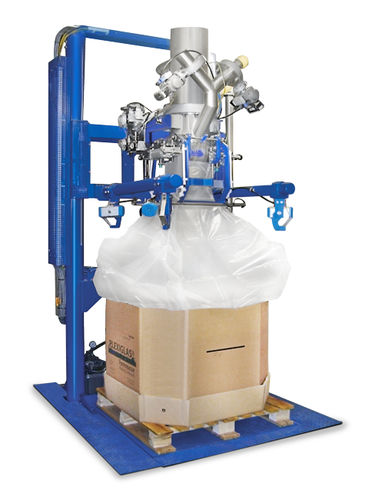Linea di riempimento semiautomatica - WBE 500-1500 - Huzap GmbH - multicontenitore / svuota big bag / per fusti