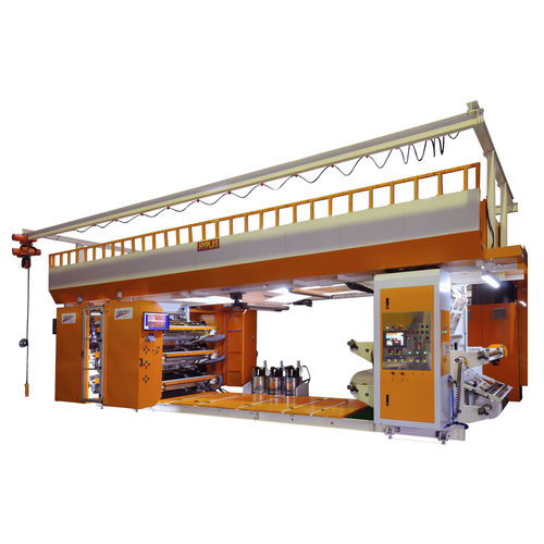 Macchina da stampa flessografica in linea - HP-FG-SP-200 SERIES (6 COLORS) - HYPLAS Machinery Co., Ltd - a 8 colori / per etichette / per imballaggi