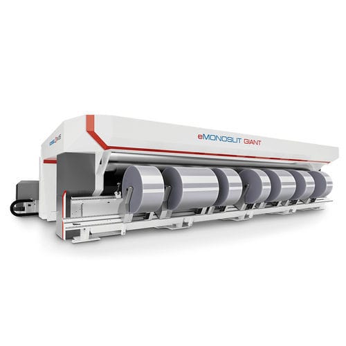 Taglierina ribobinatrice automatica - eMONOSLIT GIANT - IMS TECHNOLOGIES S.p.A. - per pellicole plastiche / per l'industria dell'imballaggio / rapida