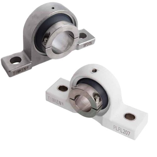 Bronzina con tubi di sfiato - EDT   - TIMKEN Europe - monoblocco / con cuscinetto a sfere / in acciaio inossidabile