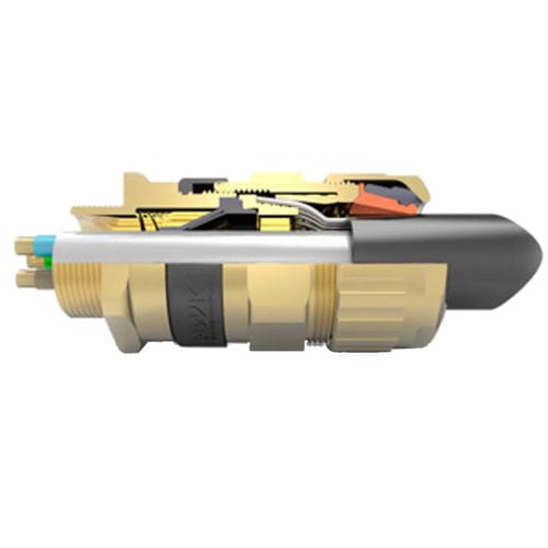 Pressacavo in ottone nichelato - 501453UNI - ae&t - in acciaio inossidabile / in ottone / antideflagrante