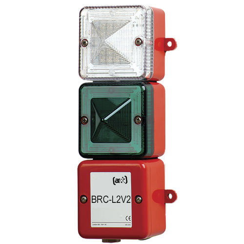 Colonna luminosa LED - BRC-L2V2 - ae&t - lampeggiante / a 2 colori / IP66