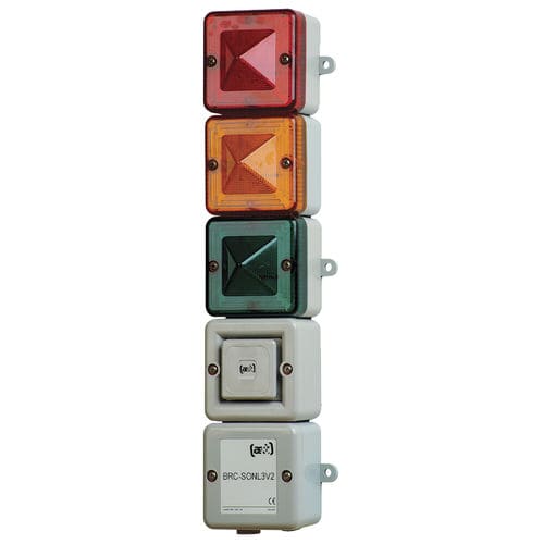 Colonna luminosa LED - BRC-SONL3V2 - ae&t - lampeggiante / lampeggiante / a 3 colori