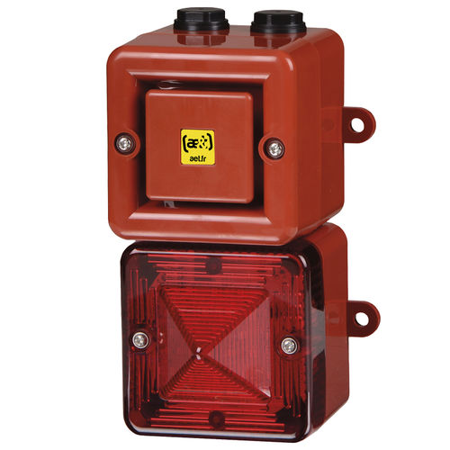 Diffusore di allarme sonoro con luci di segnalazione - TL100XV2 - ae&t - IP66 / 64 suoni